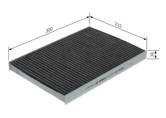 Filter, Innenraumluft BOSCH 1 987 435 613 Bild Filter, Innenraumluft BOSCH 1 987 435 613