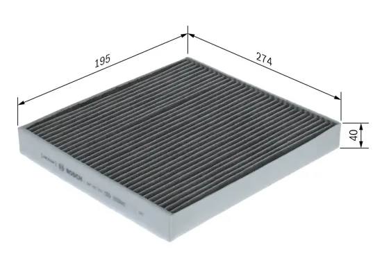 Filter, Innenraumluft BOSCH 1 987 435 622 Bild Filter, Innenraumluft BOSCH 1 987 435 622