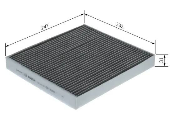 Filter, Innenraumluft BOSCH 1 987 435 623 Bild Filter, Innenraumluft BOSCH 1 987 435 623
