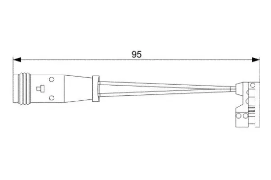 Warnkontakt, Bremsbelagverschleiß BOSCH 1 987 473 006 Bild Warnkontakt, Bremsbelagverschleiß BOSCH 1 987 473 006