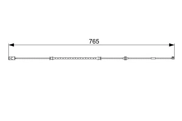 Warnkontakt, Bremsbelagverschleiß BOSCH 1 987 473 018