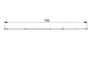 Warnkontakt, Bremsbelagverschleiß BOSCH 1 987 473 018