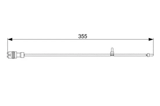 Warnkontakt, Bremsbelagverschleiß Vorderachse links BOSCH 1 987 473 034 Bild Warnkontakt, Bremsbelagverschleiß Vorderachse links BOSCH 1 987 473 034