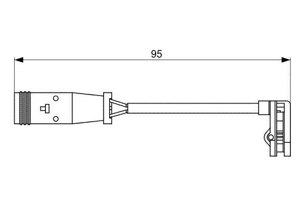 Warnkontakt, Bremsbelagverschleiß BOSCH 1 987 473 036