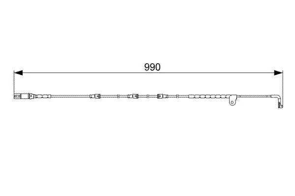 Warnkontakt, Bremsbelagverschleiß BOSCH 1 987 473 049