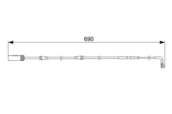 Warnkontakt, Bremsbelagverschleiß BOSCH 1 987 473 052 Bild Warnkontakt, Bremsbelagverschleiß BOSCH 1 987 473 052