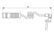Warnkontakt, Bremsbelagverschleiß BOSCH 1 987 473 057