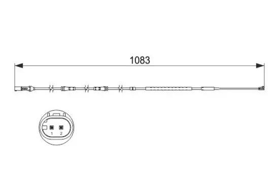 Warnkontakt, Bremsbelagverschleiß BOSCH 1 987 473 500 Bild Warnkontakt, Bremsbelagverschleiß BOSCH 1 987 473 500