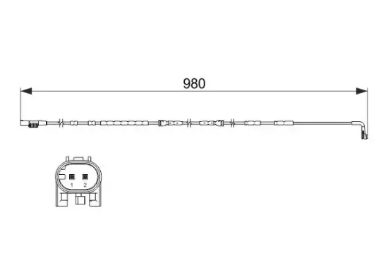 Warnkontakt, Bremsbelagverschleiß BOSCH 1 987 473 502 Bild Warnkontakt, Bremsbelagverschleiß BOSCH 1 987 473 502