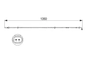 Warnkontakt, Bremsbelagverschleiß BOSCH 1 987 473 503