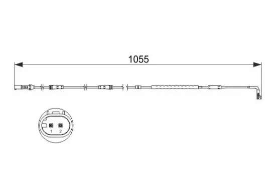 Warnkontakt, Bremsbelagverschleiß BOSCH 1 987 473 506 Bild Warnkontakt, Bremsbelagverschleiß BOSCH 1 987 473 506