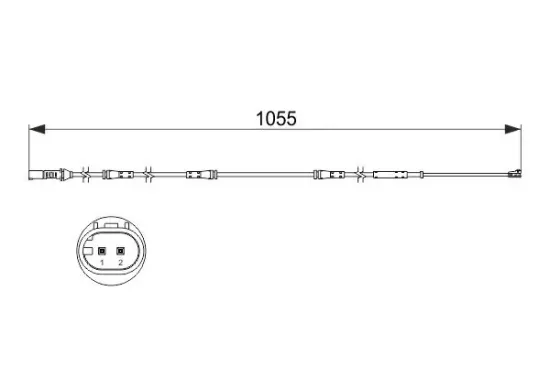 Warnkontakt, Bremsbelagverschleiß BOSCH 1 987 473 508 Bild Warnkontakt, Bremsbelagverschleiß BOSCH 1 987 473 508