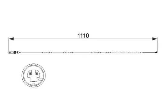 Warnkontakt, Bremsbelagverschleiß Hinterachse BOSCH 1 987 473 515 Bild Warnkontakt, Bremsbelagverschleiß Hinterachse BOSCH 1 987 473 515