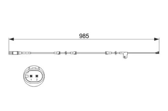 Warnkontakt, Bremsbelagverschleiß BOSCH 1 987 473 520 Bild Warnkontakt, Bremsbelagverschleiß BOSCH 1 987 473 520