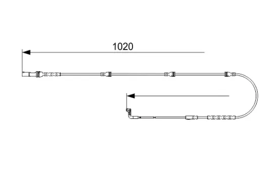 Warnkontakt, Bremsbelagverschleiß Vorderachse BOSCH 1 987 473 567 Bild Warnkontakt, Bremsbelagverschleiß Vorderachse BOSCH 1 987 473 567