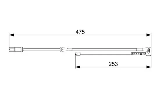 Warnkontakt, Bremsbelagverschleiß BOSCH 1 987 473 548 Bild Warnkontakt, Bremsbelagverschleiß BOSCH 1 987 473 548