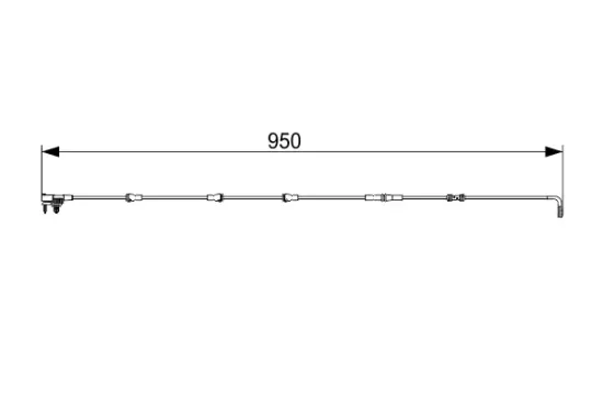 Warnkontakt, Bremsbelagverschleiß Hinterachse BOSCH 1 987 473 564 Bild Warnkontakt, Bremsbelagverschleiß Hinterachse BOSCH 1 987 473 564