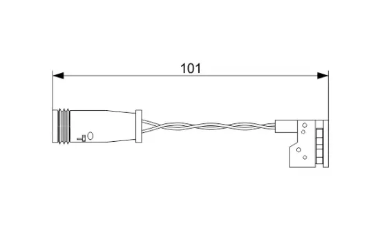 Warnkontakt, Bremsbelagverschleiß Vorderachse links BOSCH 1 987 473 578 Bild Warnkontakt, Bremsbelagverschleiß Vorderachse links BOSCH 1 987 473 578