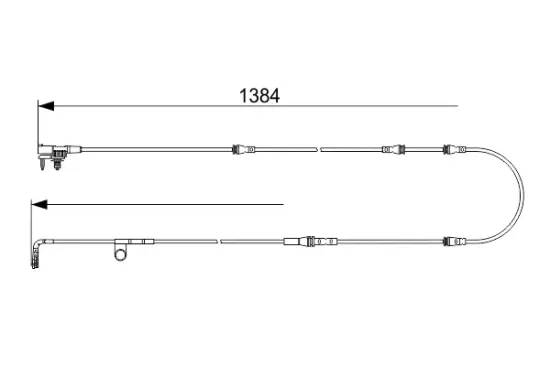 Warnkontakt, Bremsbelagverschleiß Vorderachse BOSCH 1 987 473 582 Bild Warnkontakt, Bremsbelagverschleiß Vorderachse BOSCH 1 987 473 582