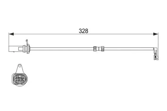 Warnkontakt, Bremsbelagverschleiß BOSCH 1 987 473 623 Bild Warnkontakt, Bremsbelagverschleiß BOSCH 1 987 473 623