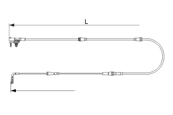 Warnkontakt, Bremsbelagverschleiß BOSCH 1 987 473 627