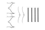Zubehörsatz, Scheibenbremsbelag BOSCH 1 987 474 208