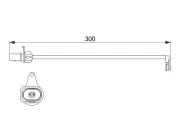 Warnkontakt, Bremsbelagverschleiß BOSCH 1 987 474 505