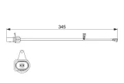 Warnkontakt, Bremsbelagverschleiß BOSCH 1 987 474 507