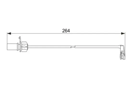 Warnkontakt, Bremsbelagverschleiß BOSCH 1 987 474 517 Bild Warnkontakt, Bremsbelagverschleiß BOSCH 1 987 474 517