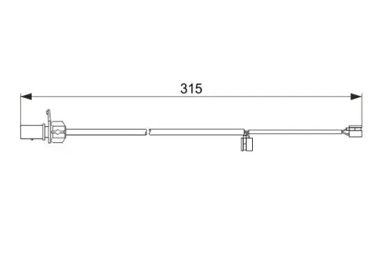 Warnkontakt, Bremsbelagverschleiß BOSCH 1 987 474 518 Bild Warnkontakt, Bremsbelagverschleiß BOSCH 1 987 474 518