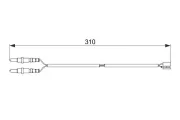 Warnkontakt, Bremsbelagverschleiß BOSCH 1 987 474 519