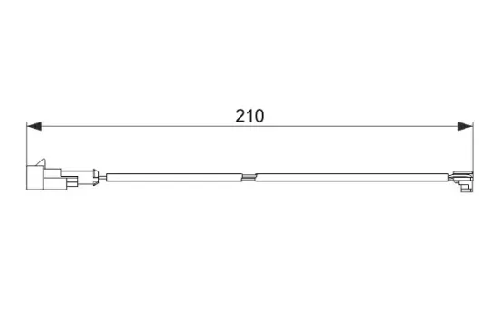 Warnkontakt, Bremsbelagverschleiß BOSCH 1 987 474 520 Bild Warnkontakt, Bremsbelagverschleiß BOSCH 1 987 474 520