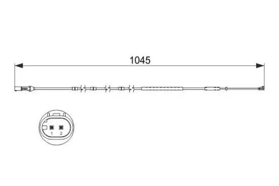 Warnkontakt, Bremsbelagverschleiß BOSCH 1 987 474 551 Bild Warnkontakt, Bremsbelagverschleiß BOSCH 1 987 474 551