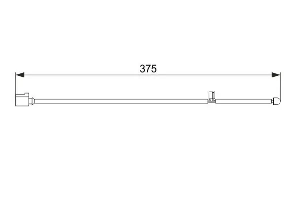 Warnkontakt, Bremsbelagverschleiß BOSCH 1 987 474 562