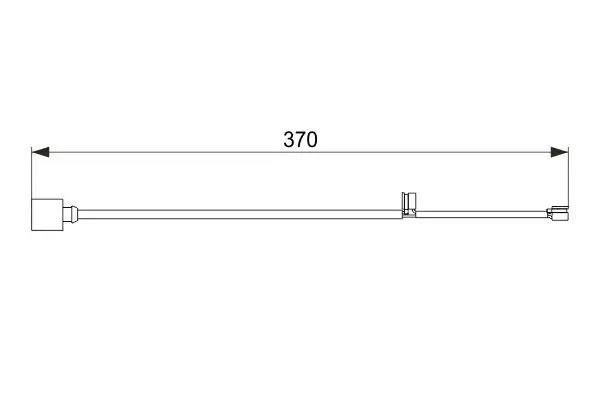 Warnkontakt, Bremsbelagverschleiß BOSCH 1 987 474 572