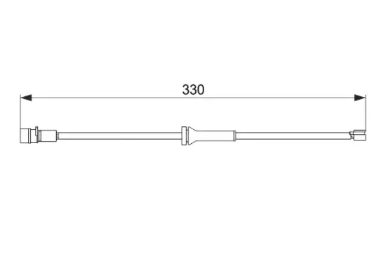 Warnkontakt, Bremsbelagverschleiß Vorderachse BOSCH 1 987 474 581 Bild Warnkontakt, Bremsbelagverschleiß Vorderachse BOSCH 1 987 474 581