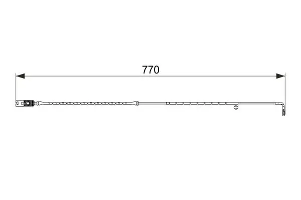 Warnkontakt, Bremsbelagverschleiß BOSCH 1 987 474 582