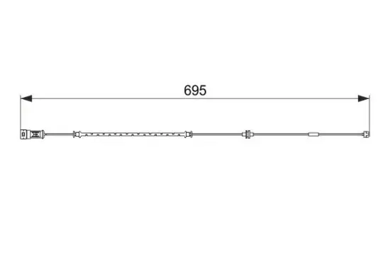 Warnkontakt, Bremsbelagverschleiß BOSCH 1 987 474 585 Bild Warnkontakt, Bremsbelagverschleiß BOSCH 1 987 474 585