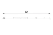Warnkontakt, Bremsbelagverschleiß BOSCH 1 987 474 587