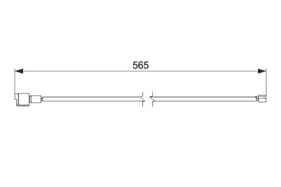 Warnkontakt, Bremsbelagverschleiß Hinterachse BOSCH 1 987 474 589 Bild Warnkontakt, Bremsbelagverschleiß Hinterachse BOSCH 1 987 474 589