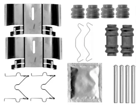 Zubehörsatz, Scheibenbremsbelag Hinterachse BOSCH 1 987 474 785 Bild Zubehörsatz, Scheibenbremsbelag Hinterachse BOSCH 1 987 474 785