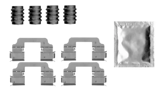 Zubehörsatz, Scheibenbremsbelag Hinterachse BOSCH 1 987 474 812 Bild Zubehörsatz, Scheibenbremsbelag Hinterachse BOSCH 1 987 474 812