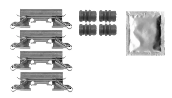Zubehörsatz, Scheibenbremsbelag Vorderachse BOSCH 1 987 474 814 Bild Zubehörsatz, Scheibenbremsbelag Vorderachse BOSCH 1 987 474 814