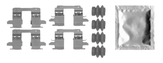 Zubehörsatz, Scheibenbremsbelag Hinterachse BOSCH 1 987 474 833 Bild Zubehörsatz, Scheibenbremsbelag Hinterachse BOSCH 1 987 474 833