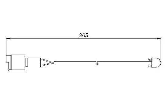 Warnkontakt, Bremsbelagverschleiß BOSCH 1 987 474 904 Bild Warnkontakt, Bremsbelagverschleiß BOSCH 1 987 474 904