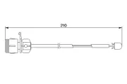 Warnkontakt, Bremsbelagverschleiß BOSCH 1 987 474 938
