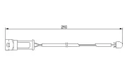 Warnkontakt, Bremsbelagverschleiß BOSCH 1 987 474 939