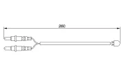 Warnkontakt, Bremsbelagverschleiß BOSCH 1 987 474 975