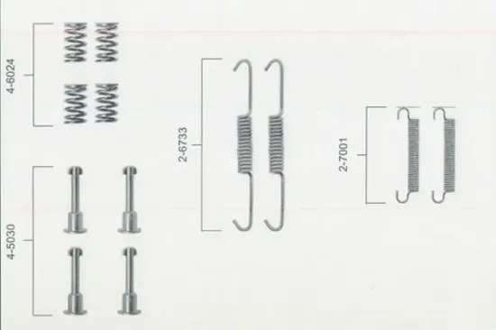 Zubehörsatz, Feststellbremsbacken BOSCH 1 987 475 149 Bild Zubehörsatz, Feststellbremsbacken BOSCH 1 987 475 149