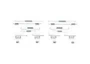 Zubehörsatz, Bremsbacken Hinterachse BOSCH 1 987 475 292